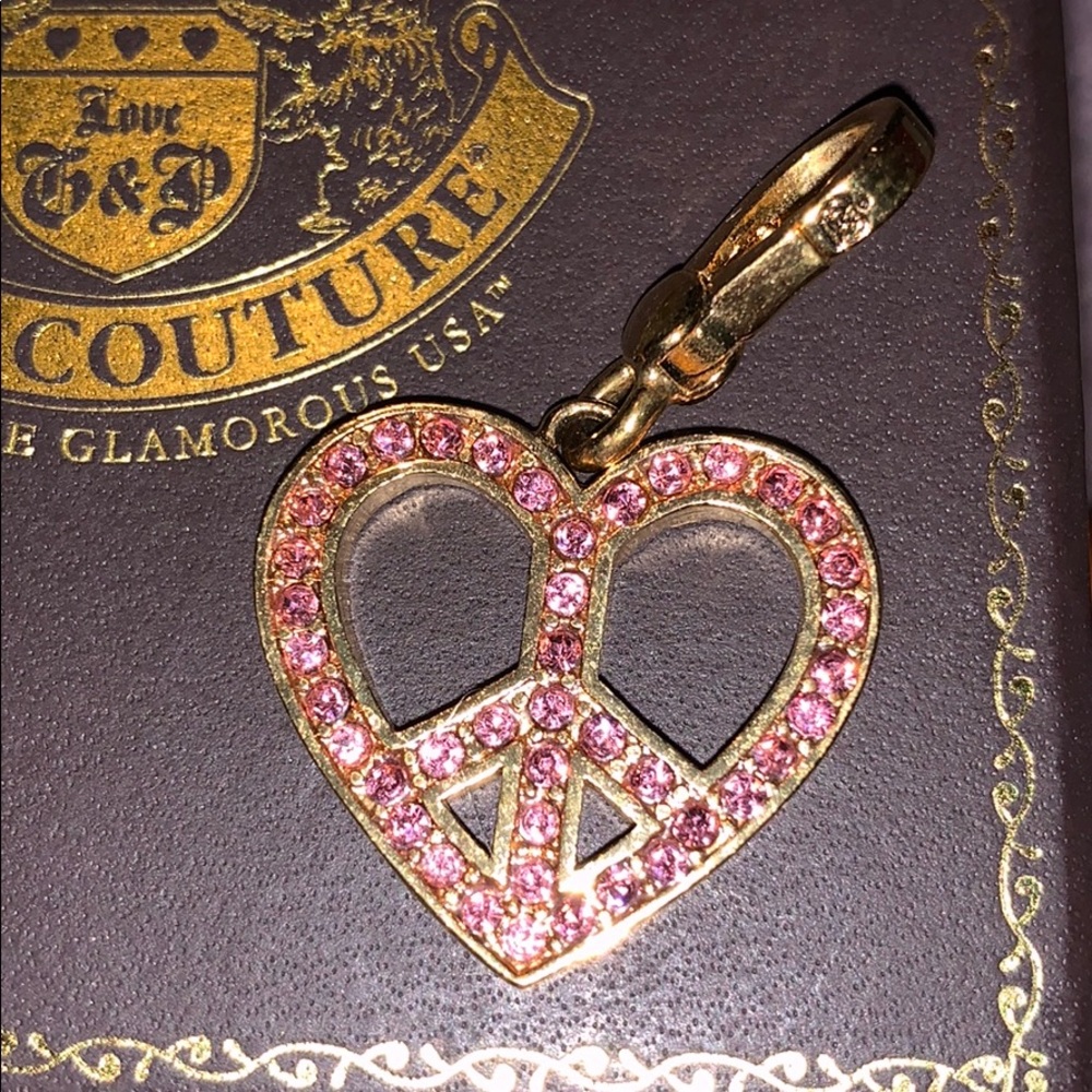 Juicy Couture Heart Peace Charm